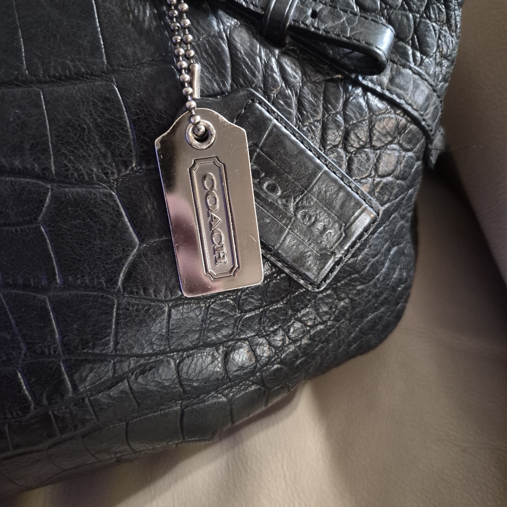 COACH Madison Sophia Croc Embossed Coach "RARE" - Picture 4 of 15